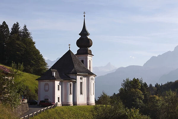 Pilgrimage church of Maria Gern in Berchtesgaden, Berchtesgadener Land, Upper Bavaria, Bavaria, Germany, Europe