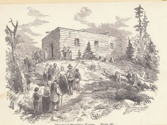 Framed Print : Pilgrim's Meeting House Framed Print : Pilgrim's Meeting House