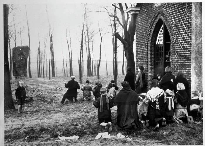 Framed Print : Pilgrims Praying at Notre Dame Chapel Framed Print : Pilgrims Praying at Notre Dame Chapel