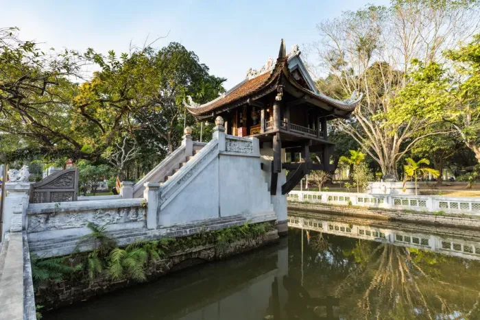 Framed Print : One Pillar Pagoda, Hanoi, Sunny Day, Vietnam Framed Print : One Pillar Pagoda, Hanoi, Sunny Day, Vietnam