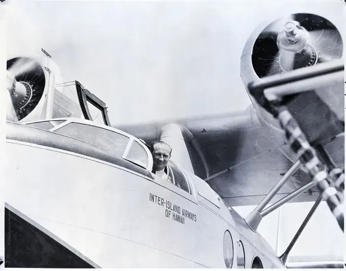 Framed Print : Pilot at Controls of Largest Seaplane Framed Print : Pilot at Controls of Largest Seaplane