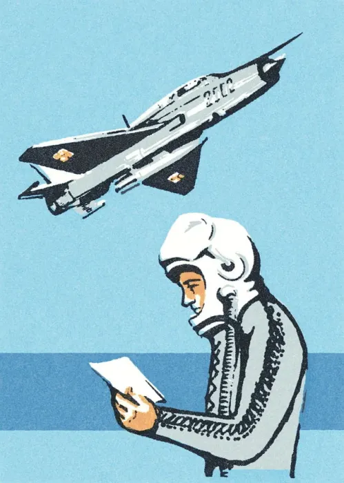 Framed Print : Pilot and Fighter Plane Framed Print : Pilot and Fighter Plane