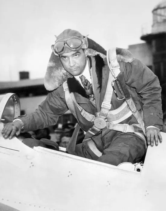 Framed Print : Pilot Howard Hughes in Airplane Cockpit Framed Print : Pilot Howard Hughes in Airplane Cockpit