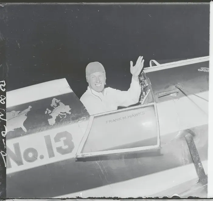 Framed Print : Pilot Waving from Plane Framed Print : Pilot Waving from Plane