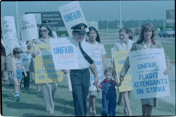 Framed Print : Pilots and Flight Attendants Picketing Framed Print : Pilots and Flight Attendants Picketing