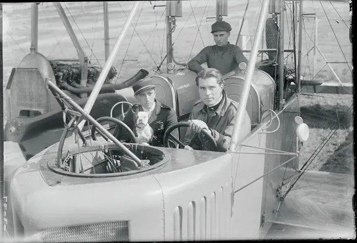 Framed Print : Pilots in Military Plane Framed Print : Pilots in Military Plane