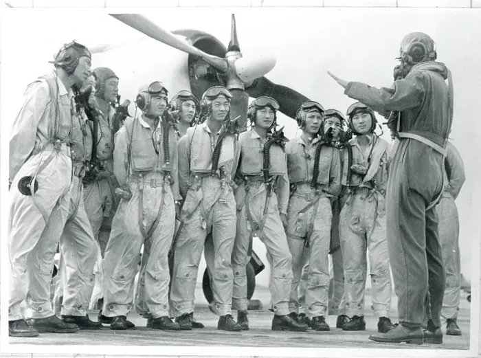 Framed Print : Pilots Receiving a Briefing Framed Print : Pilots Receiving a Briefing