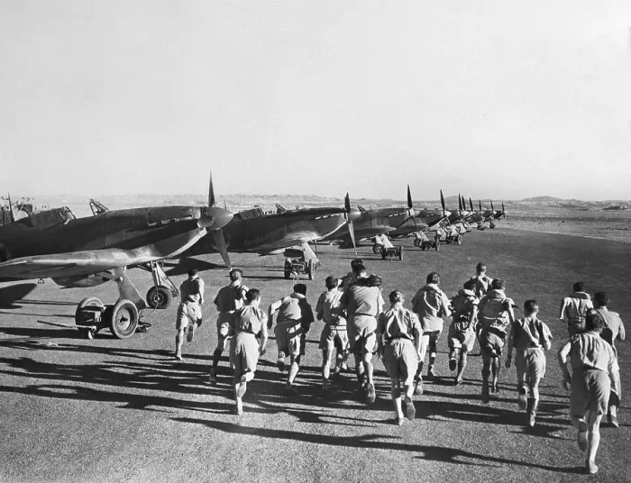 Framed Print : Pilots Running to Their Hawker Hurricane Fighters Framed Print : Pilots Running to Their Hawker Hurricane Fighters