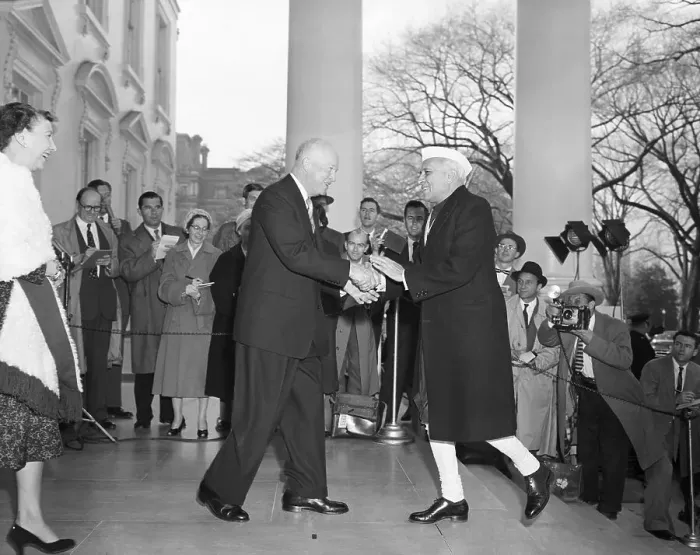 Framed Print : Pimier Nehru And President Eisenhower Framed Print : Pimier Nehru And President Eisenhower