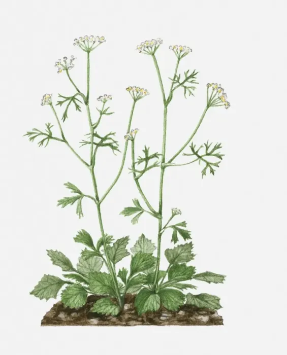 Framed Print : Pimpinella anisum (Aniseed) with white flowers and green leaves on tall stems Framed Print : Pimpinella anisum (Aniseed) with white flowers and green leaves on tall stems