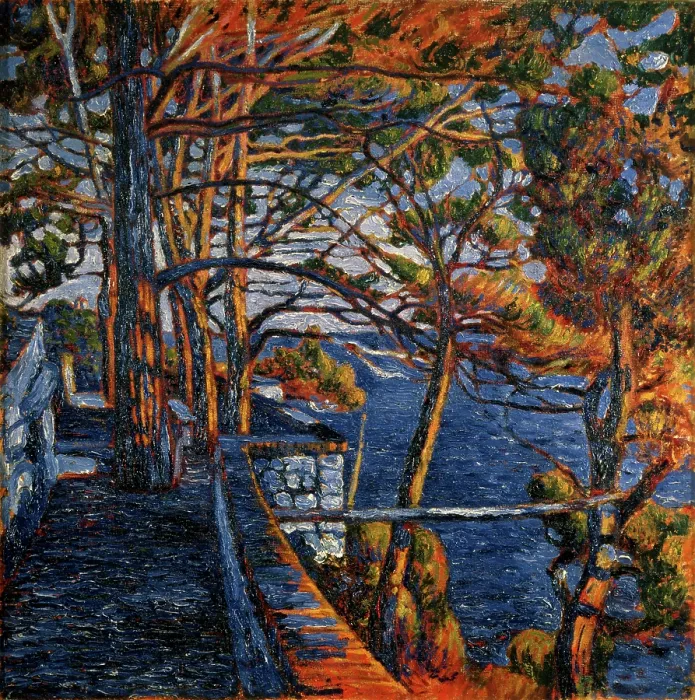 Framed Print : Pine Tree in Portofino, by Rubaldo Merello, 1920, 20th Century, oil on canvas Framed Print : Pine Tree in Portofino, by Rubaldo Merello, 1920, 20th Century, oil on canvas
