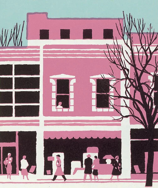 Pink Street and Storefront