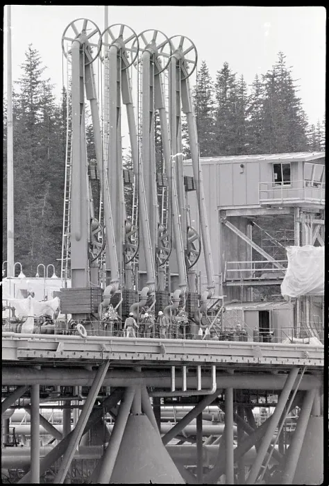 Framed Print : Pipeline Booms For Loading Tankers Framed Print : Pipeline Booms For Loading Tankers