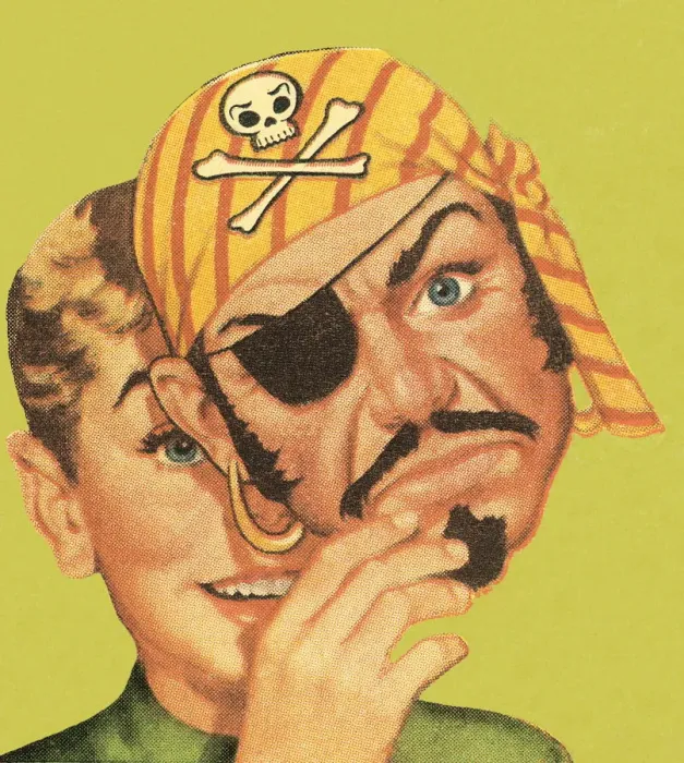 Framed Print : Pirate mask Framed Print : Pirate mask