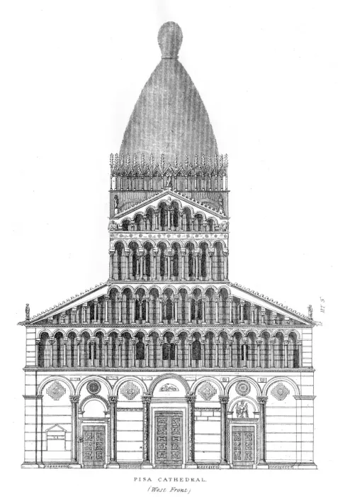 Framed Print : Pisa cathedral engraving 1878 Framed Print : Pisa cathedral engraving 1878