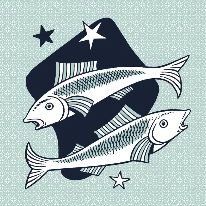 Framed Print : Pisces Symbol Framed Print : Pisces Symbol