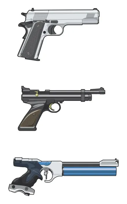 Framed Print : Three pistols Framed Print : Three pistols