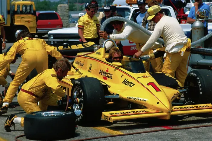 Framed Print : Pit Crew During Practice Pit Stop