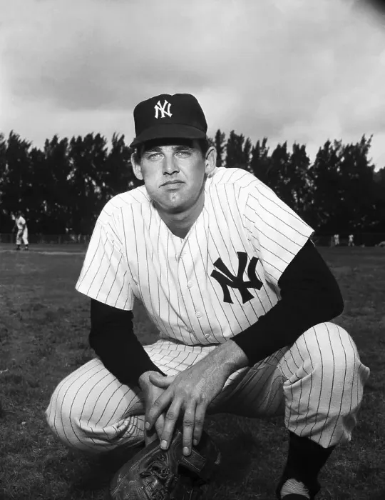 Framed Print : Pitcher Don Larsen on the Baseball Field