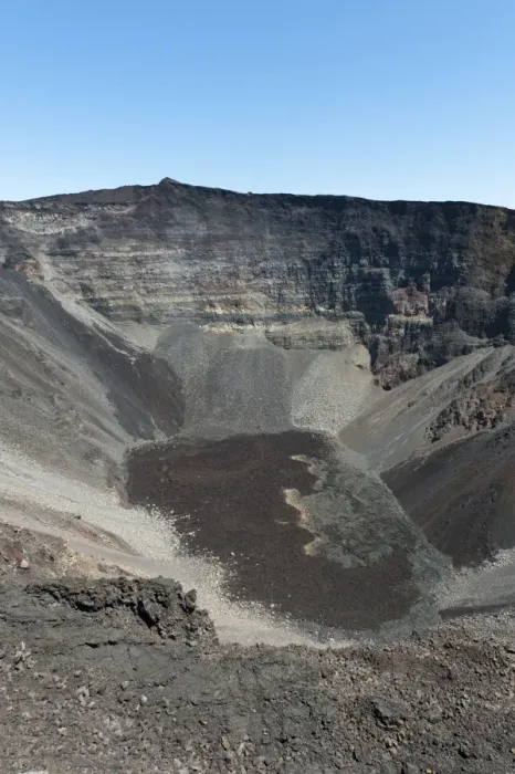 Framed Print : Piton de la Fournaise volcano, Cratere Dolomieu crater, Piton de la Fournaise, La Reunion, Reunion, France
