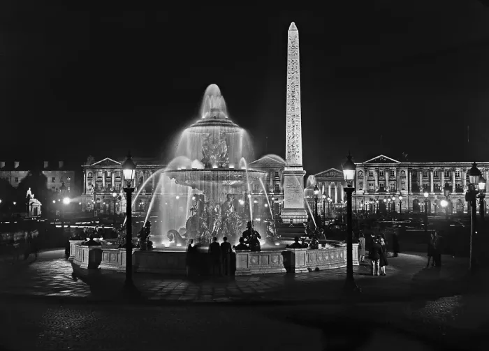 Framed Print : Place De La Concorde By Night Framed Print : Place De La Concorde By Night