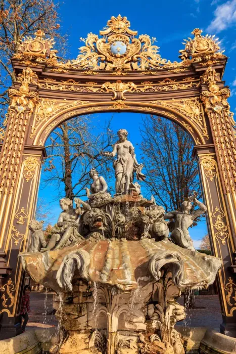 Framed Print : Place Stanislas a Fountain of Neptune Framed Print : Place Stanislas a Fountain of Neptune