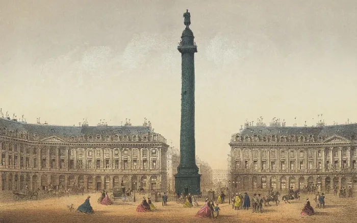 Framed Print : Place Vendome in Paris Framed Print : Place Vendome in Paris