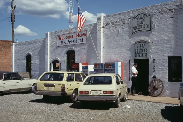 Framed Print : Plains Peanut Warehouse