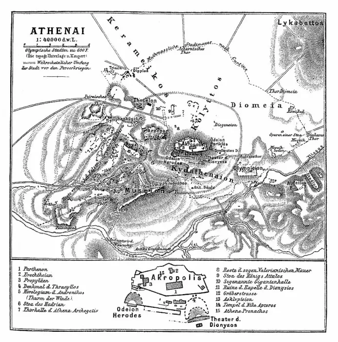 Framed Print : Plan of Athens Framed Print : Plan of Athens