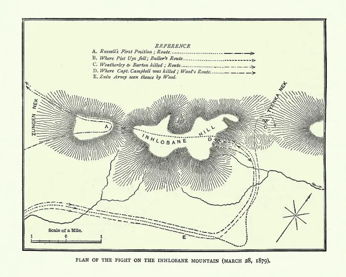 Framed Print : Plan of the Battle of Hlobane, Anglo Zulu war Framed Print : Plan of the Battle of Hlobane, Anglo Zulu war