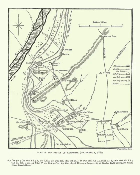 Framed Print : Plan of the Battle of Kandahar, 1880, Second Anglo-Afghan War Framed Print : Plan of the Battle of Kandahar, 1880, Second Anglo-Afghan War