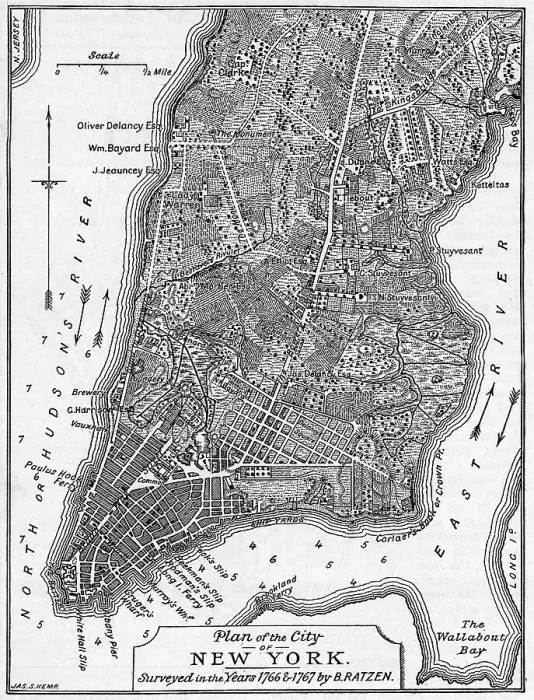 Framed Print : Plan of the City of New York Framed Print : Plan of the City of New York