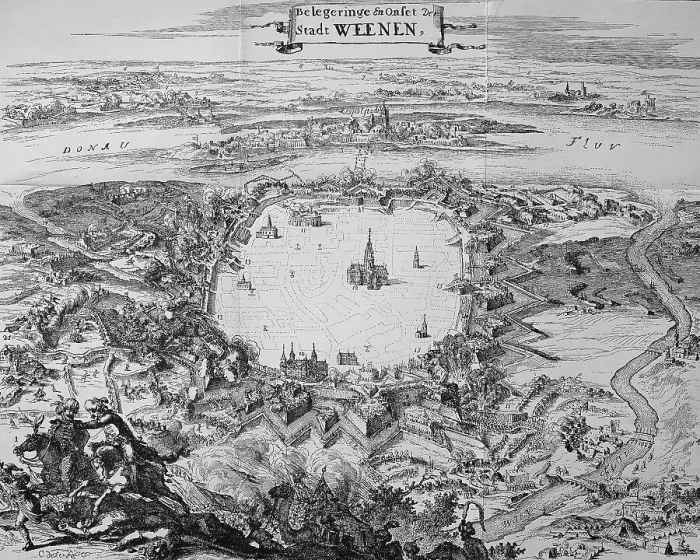 Framed Print : Plan of the siege by the Turks and liberation of Vienna, Austria, 1683, second Turkish siege, Historic, digitally restored reproduction of an original 19th century master, exact original date not known Framed Print : Plan of the siege by the Turks and liberation of Vienna, Austria, 1683, second Turkish siege, Historic, digitally restored reproduction of an original 19th century master, exact original date not known