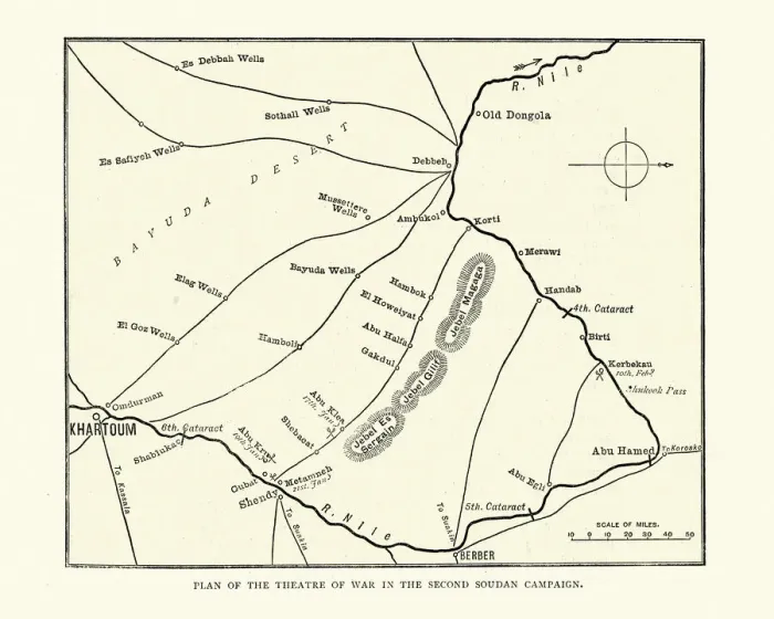 Framed Print : Plan of the theatre of war, Second sudan campaign, Mahdist War 19th Century Framed Print : Plan of the theatre of war, Second sudan campaign, Mahdist War 19th Century