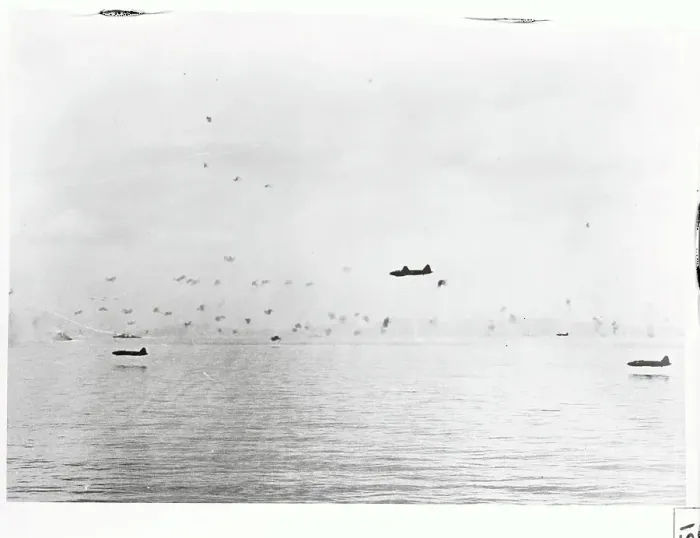 Framed Print : Plane Flying over Solomon Island Site Framed Print : Plane Flying over Solomon Island Site