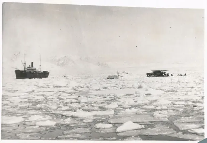 Framed Print : Plane Landing in Arctic Waters Framed Print : Plane Landing in Arctic Waters