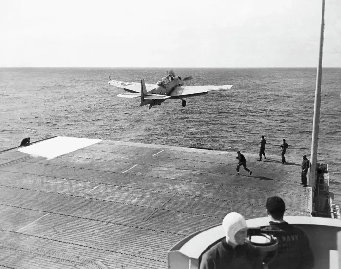 Framed Print : Plane Taking Off from Aircraft Carrier Framed Print : Plane Taking Off from Aircraft Carrier