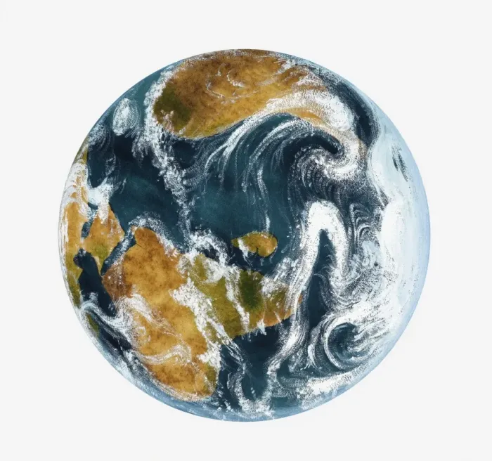 Framed Print : Planet Earth and clouds seen from space Framed Print : Planet Earth and clouds seen from space