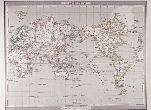 Planispheric Map of the World