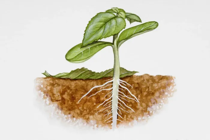 Framed Print : Plant in soil Framed Print : Plant in soil