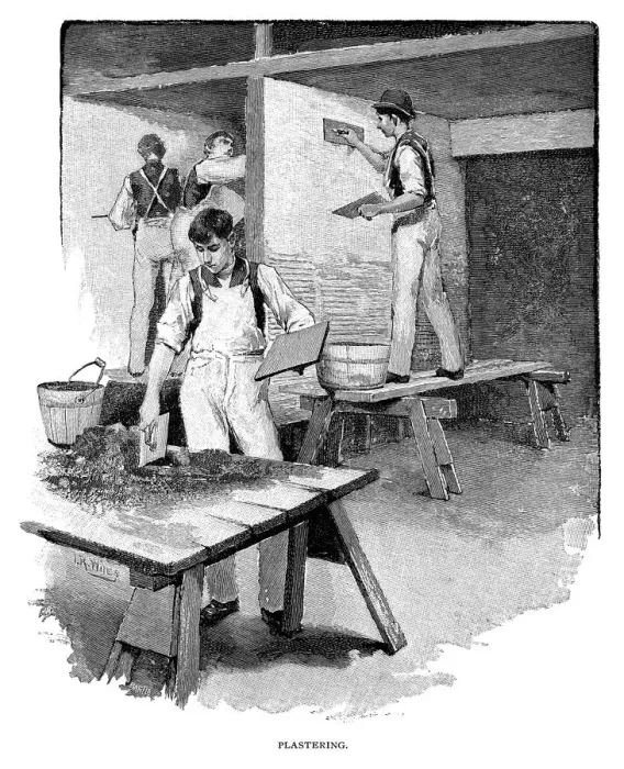 Framed Print : Plastering Framed Print : Plastering
