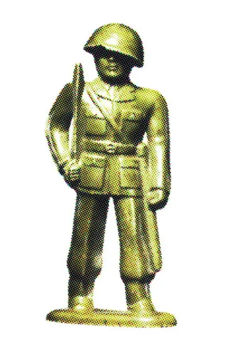 Framed Print : Plastic Toy Soldier