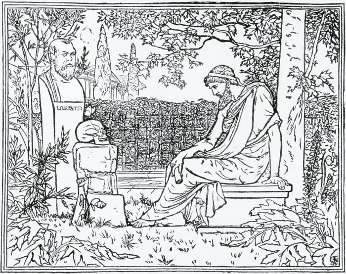 Framed Print : Plato Meditating on Immortality Framed Print : Plato Meditating on Immortality