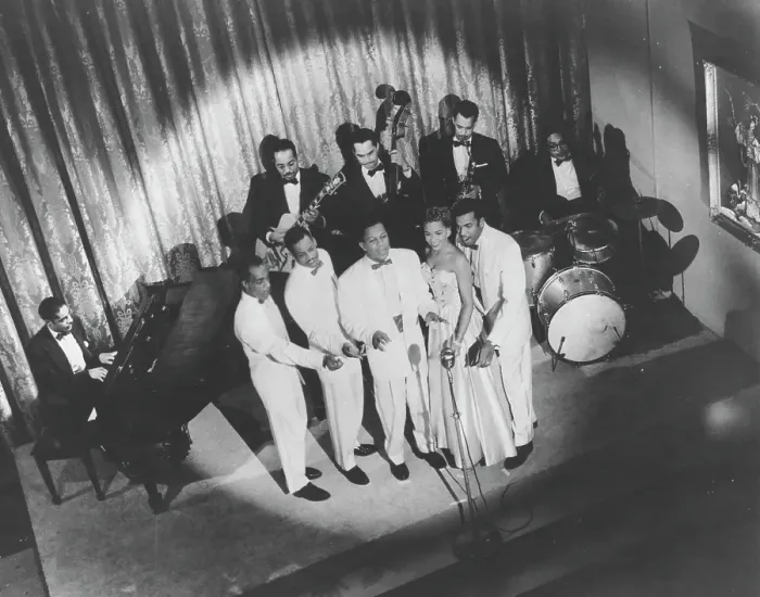 Framed Print : The Platters Performing Framed Print : The Platters Performing