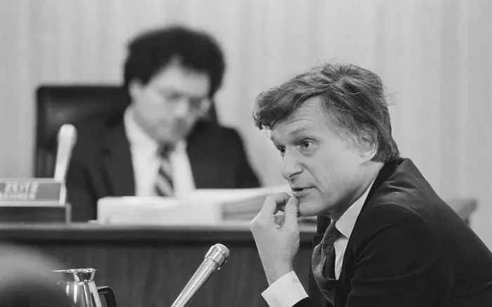 Framed Print : Playboy Founder Hugh Hefner Testifying Framed Print : Playboy Founder Hugh Hefner Testifying