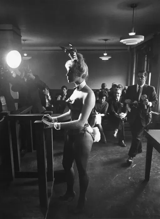 Framed Print : Playboy Waitress Geraldine Dorherty Waiting to Speak Framed Print : Playboy Waitress Geraldine Dorherty Waiting to Speak