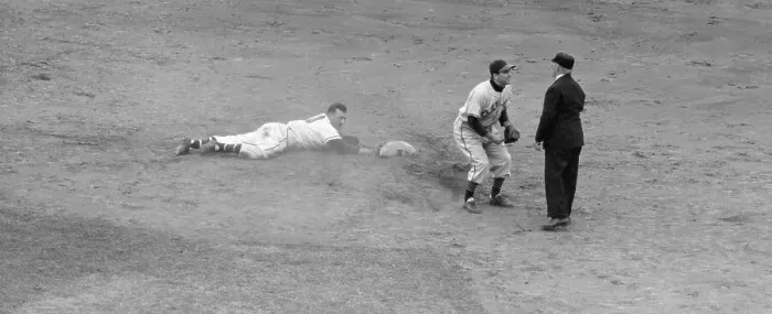 Framed Print : Player Argues With Umpire In 1948 Series Framed Print : Player Argues With Umpire In 1948 Series
