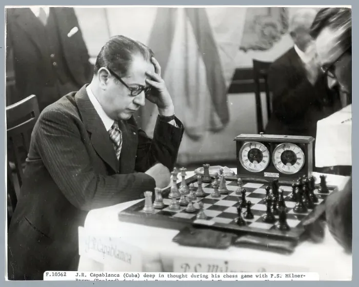 Framed Print : Player Deep In Thought @ Chess Match Framed Print : Player Deep In Thought @ Chess Match