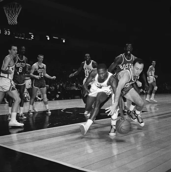 Framed Print : Players Battling for Ball in NBA Game Framed Print : Players Battling for Ball in NBA Game