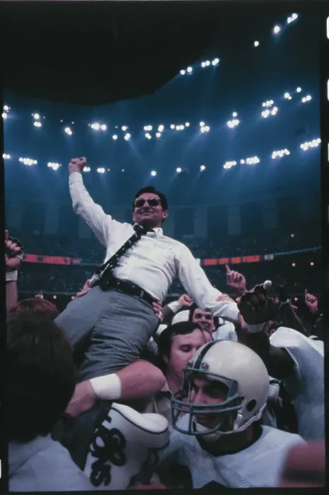Framed Print : Players Carrying Joe Paterno Framed Print : Players Carrying Joe Paterno